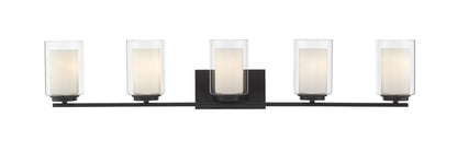 Z-Lite Willow 5 Light Vanity in Matte Black 426-5V-MB