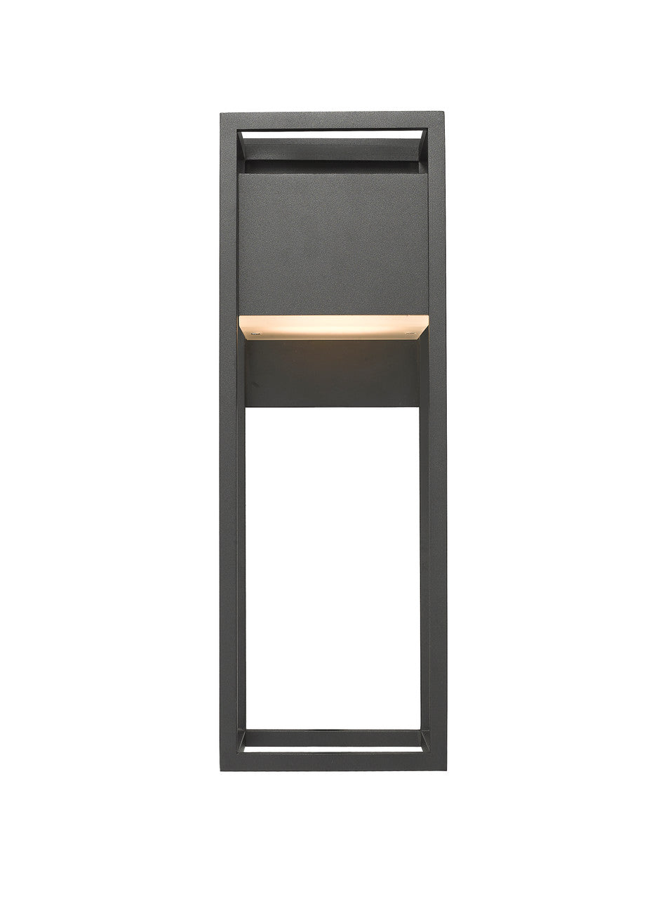 Z-Lite Barwick 1 Light Outdoor Wall Light in Black 585M-BK-LED