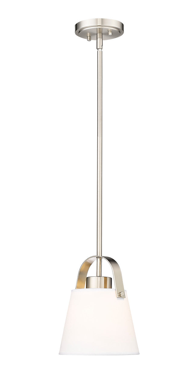 Z-Lite Z-Studio 1 Light Pendant in Brushed Nickel 743P8-BN