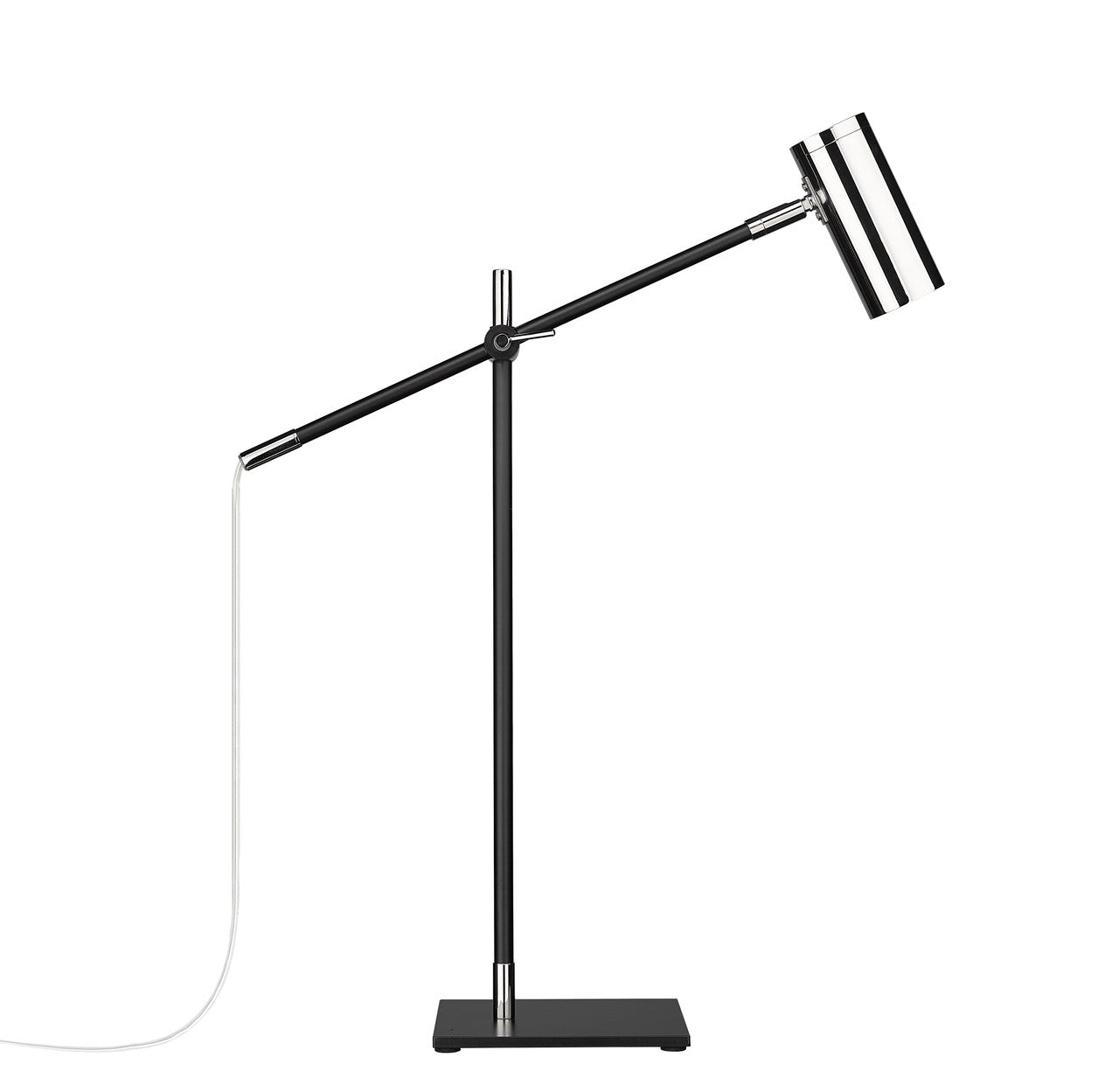 Z-Lite Calumet 1 Light Table Lamp in Matte Black + Polished Nickel 814TL-MB-PN