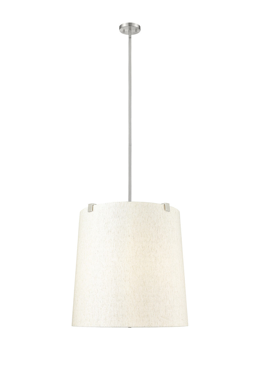 Z-Lite Weston 6 Light Pendant in Brushed Nickel 3502P24-BN