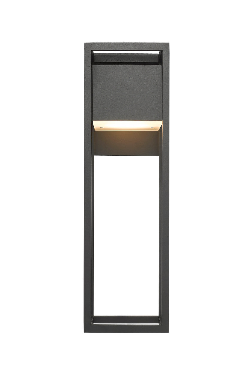 Z-Lite Barwick 1 Light Outdoor Wall Light in Black 585B-BK-LED