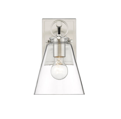 Z-Lite Harper 1 Light Wall Sconce in Brushed Nickel 483-1S-BN