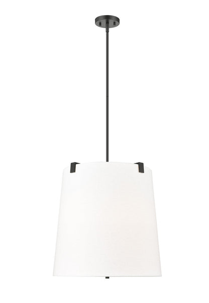 Z-Lite Weston 5 Light Pendant in Matte Black 3501P18-MB