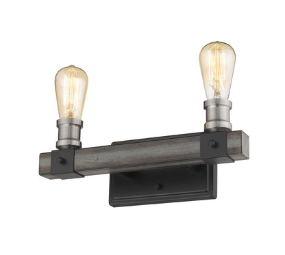 Z-Lite Kirkland 2 Light Vanity in Ashen Barnboard 472-2V-ABB