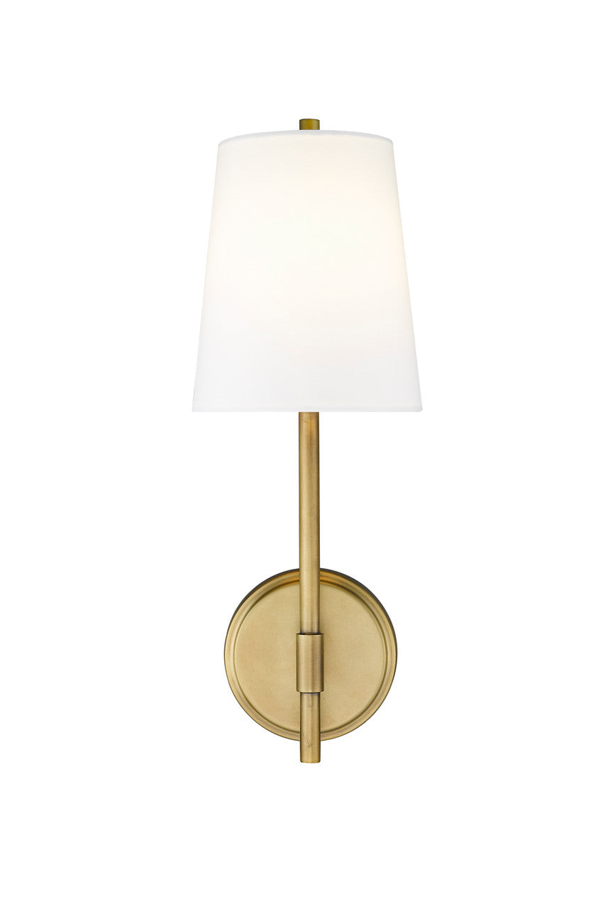 Z-Lite Winward 1 Light Wall Sconce in Rubbed Brass 816-1S-RB