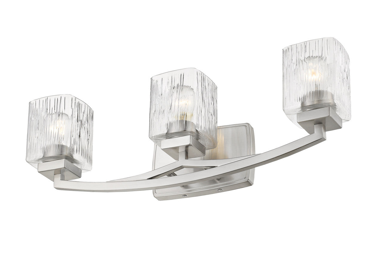 Z-Lite Zaid 3 Light Vanity in Brushed Nickel 1929-3V-BN