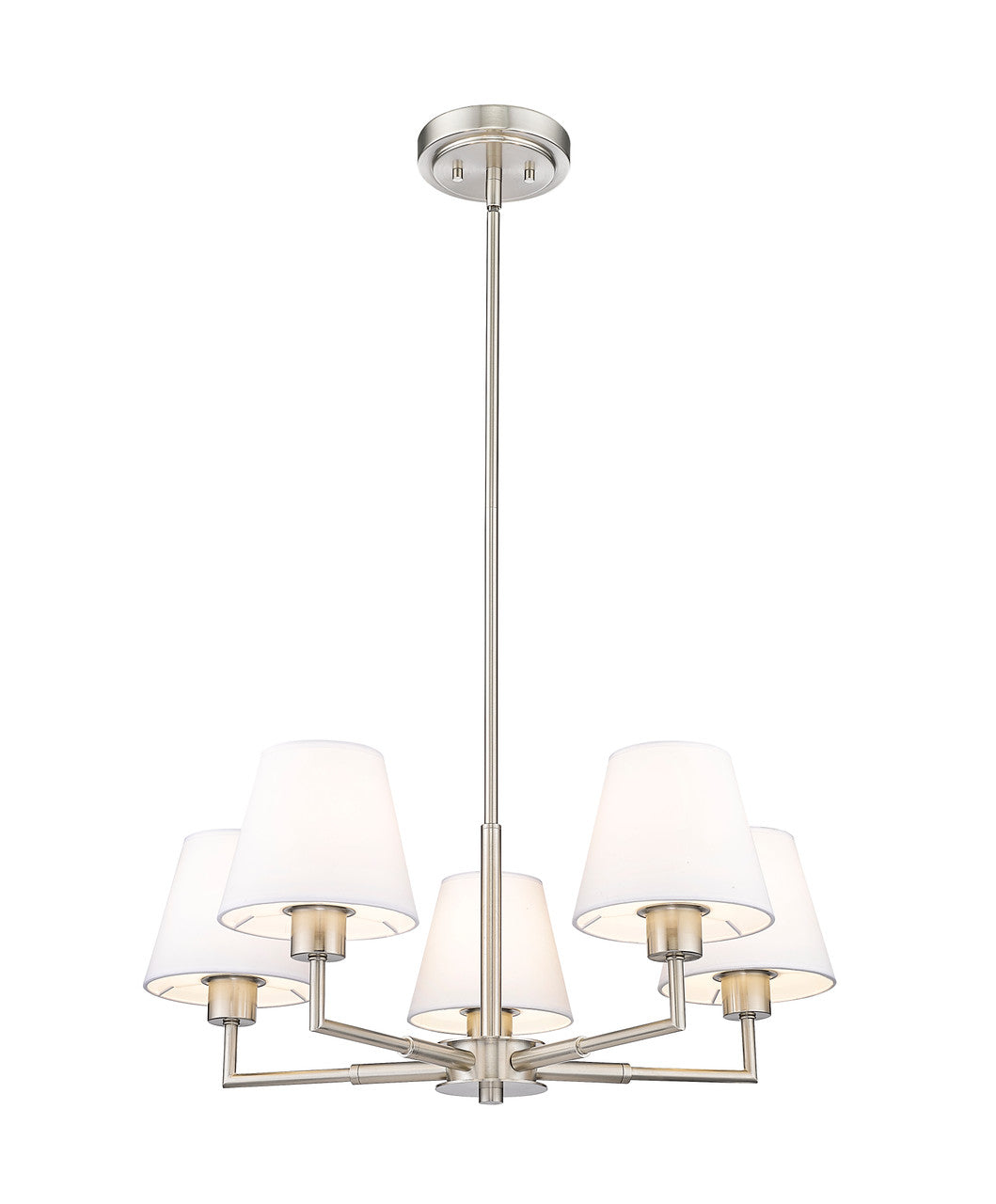 Z-Lite Leila 5 Light Chandelier in Brushed Nickel 744-26R-BN