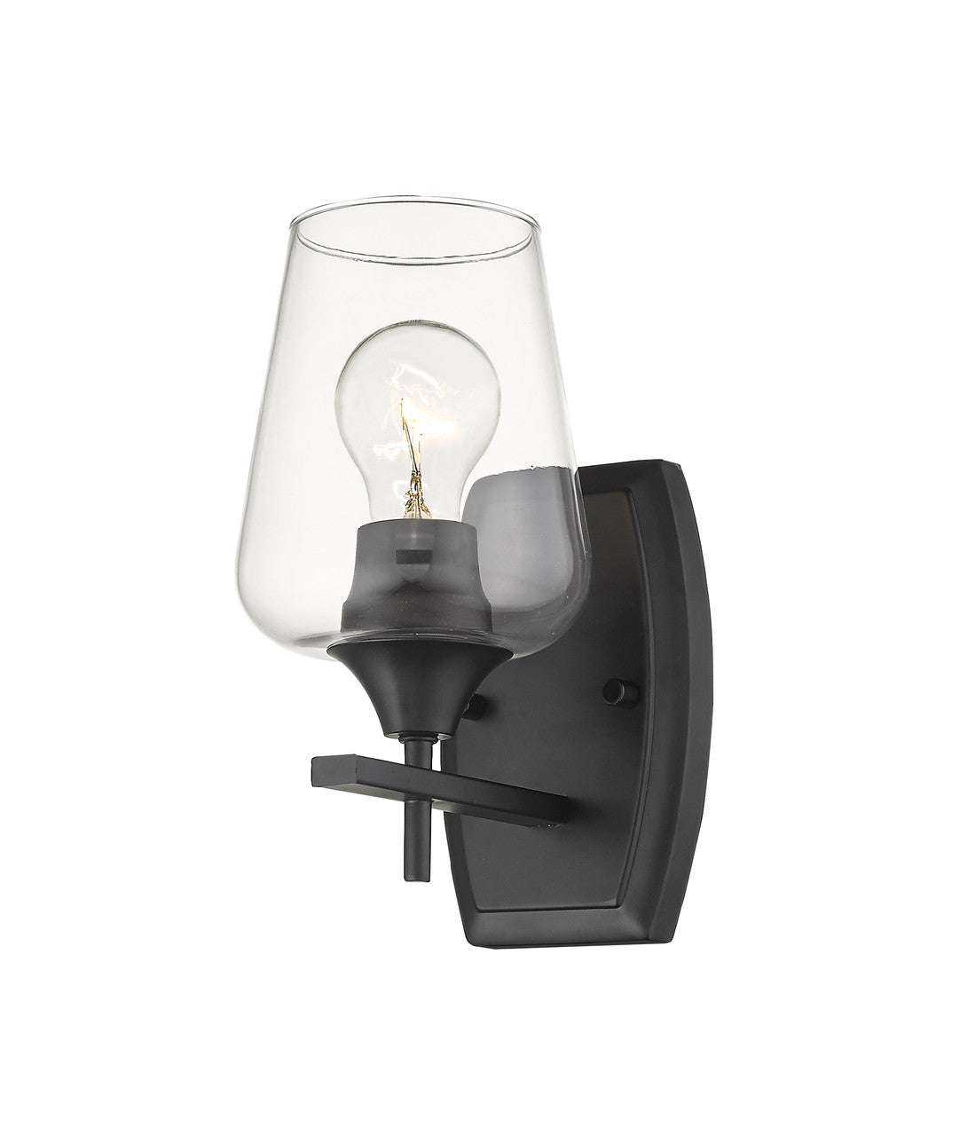 Z-Lite Joliet 1 Light Wall Sconce in Matte Black 473-1S-MB