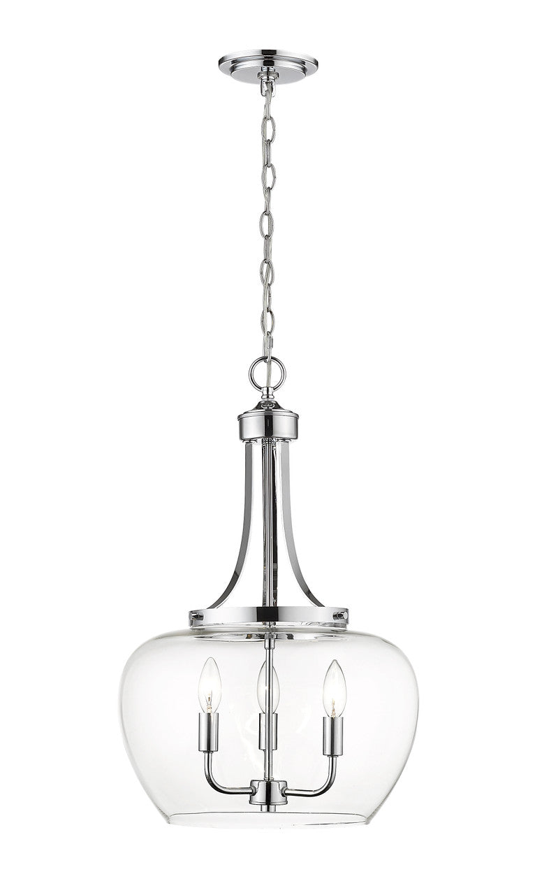 Z-Lite Joliet 3 Light Pendant in Chrome 473P16-CH