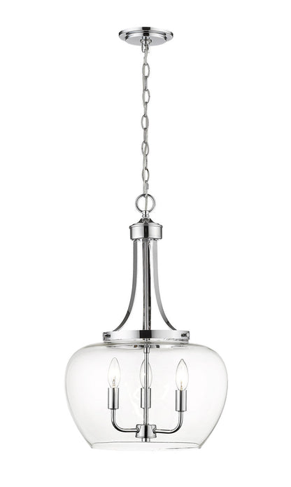 Z-Lite Joliet 3 Light Pendant in Chrome 473P16-CH