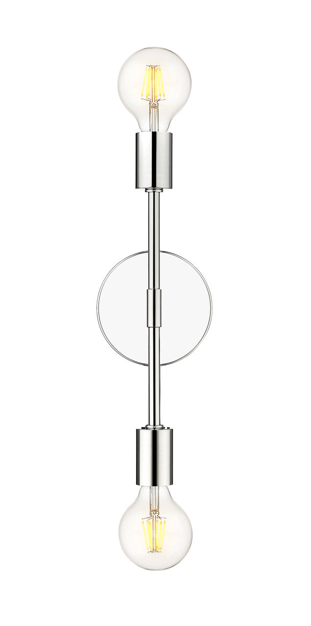 Z-Lite Modernist 2 Light Wall Sconce in Chrome 731-2S-CH