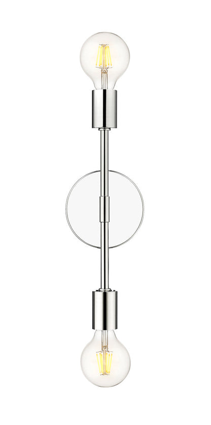 Z-Lite Modernist 2 Light Wall Sconce in Chrome 731-2S-CH