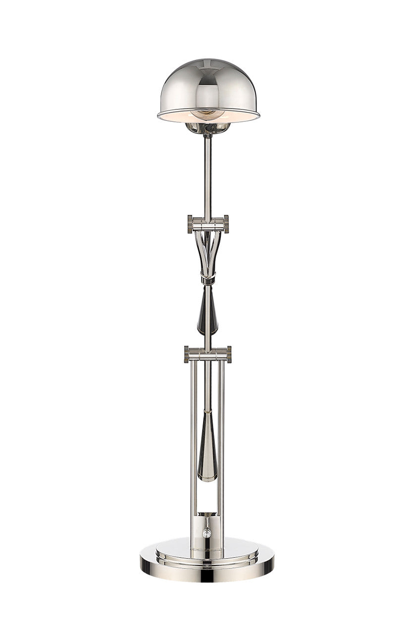 Z-Lite Grammercy Park 1 Light Table Lamp in Polished Nickel 741TL-PN