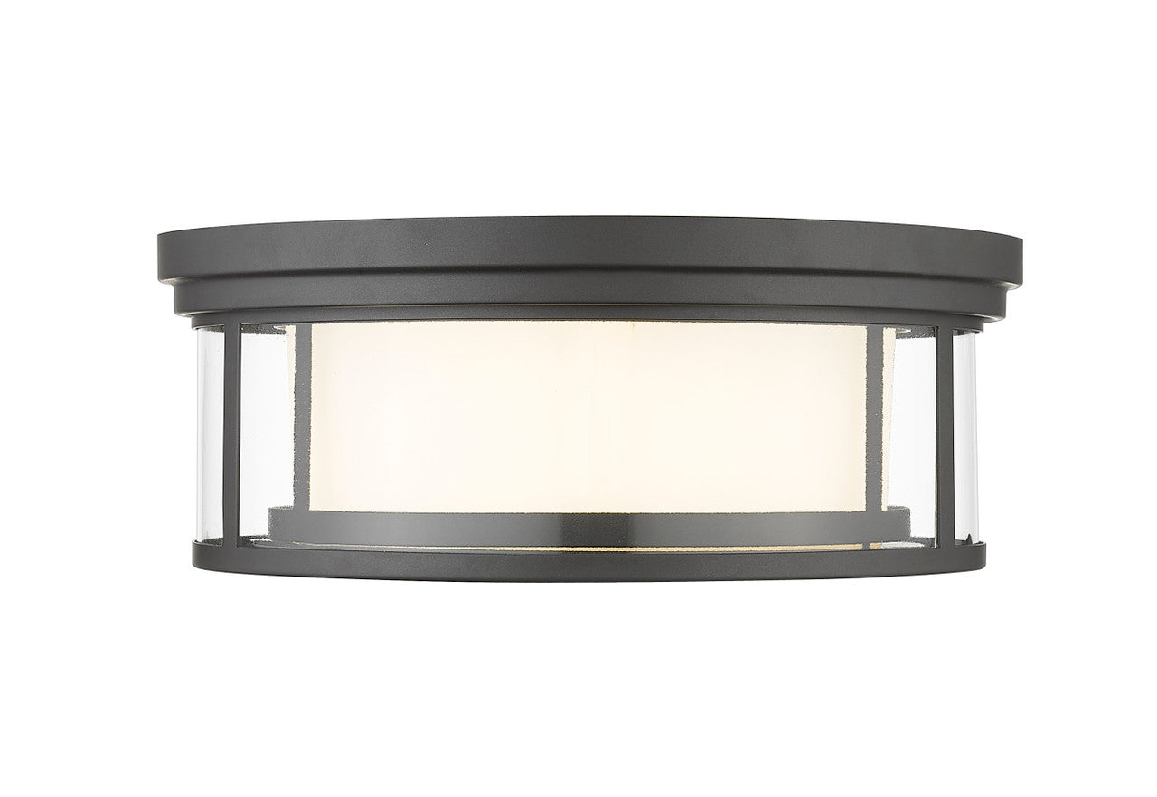 Z-Lite Willow 3 Light Flush Mount in Bronze 426F16-BRZ