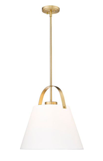 Z-Lite Z-Studio 1 Light Pendant in Heritage Brass 743P18-HBR