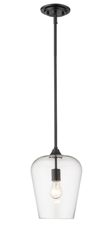 Z-Lite Joliet 1 Light Pendant in Matte Black 473P9-MB