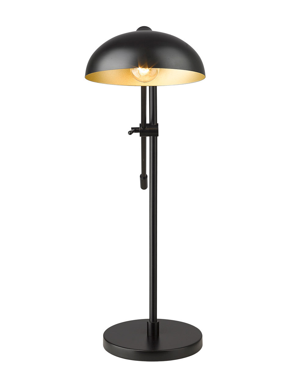 Z-Lite Bellamy 1 Light Table Lamp in Matte Black 1942TL-MB