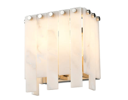 Z-Lite Viviana 2 Light Wall Sconce in Polished Nickel 345-2S-PN