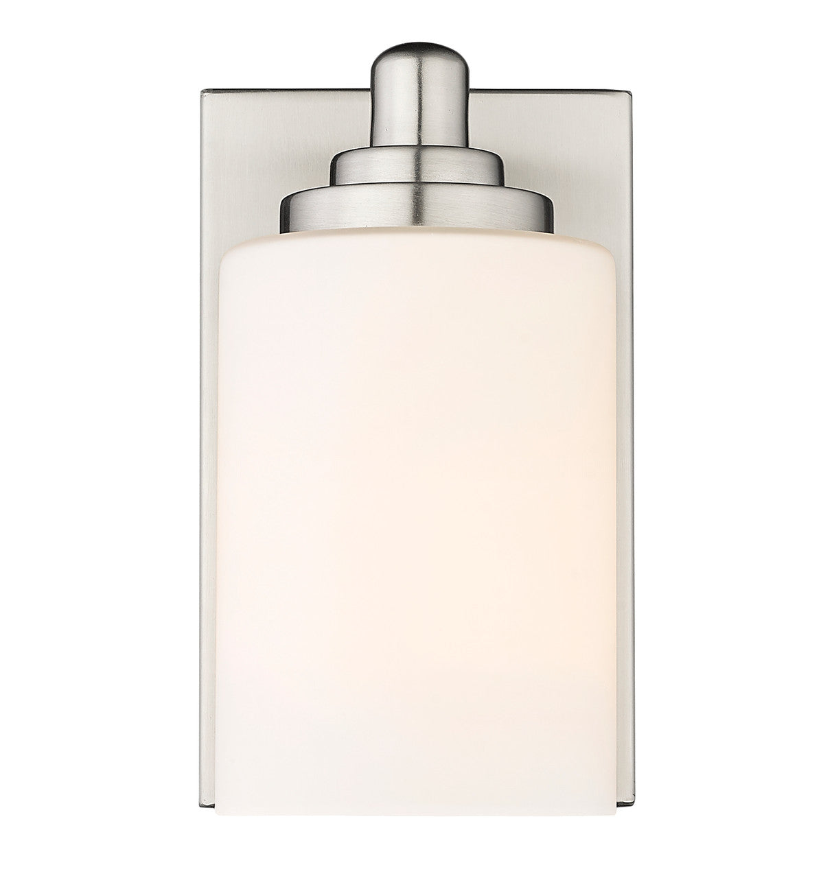 Z-Lite Soledad 1 Light Wall Sconce in Brushed Nickel 485-1S-BN