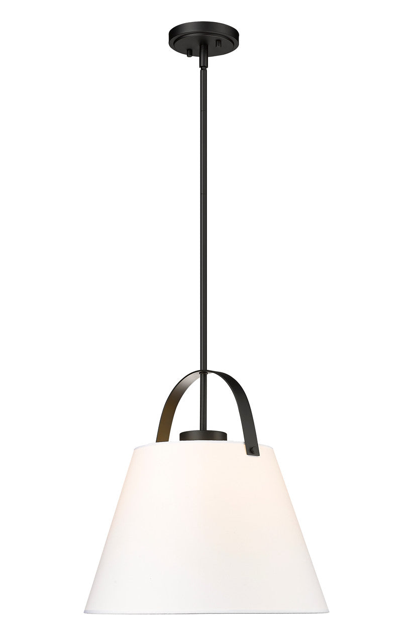 Z-Lite Z-Studio 1 Light Pendant in Matte Black 743P18-MB