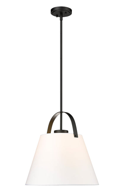 Z-Lite Z-Studio 1 Light Pendant in Matte Black 743P18-MB