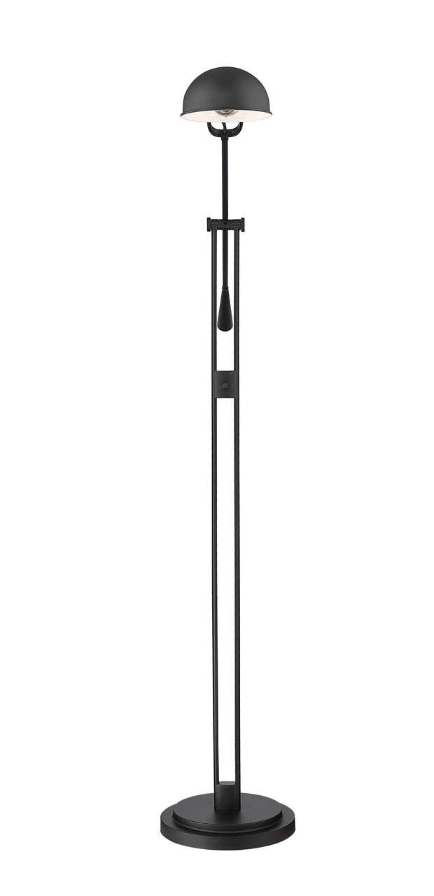 Z-Lite Grammercy Park 1 Light Floor Lamp in Matte Black   741FL-MB