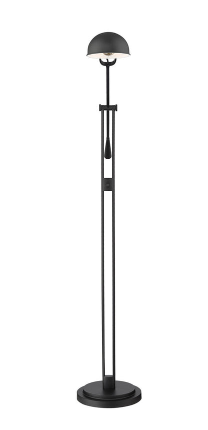 Z-Lite Grammercy Park 1 Light Floor Lamp in Matte Black   741FL-MB