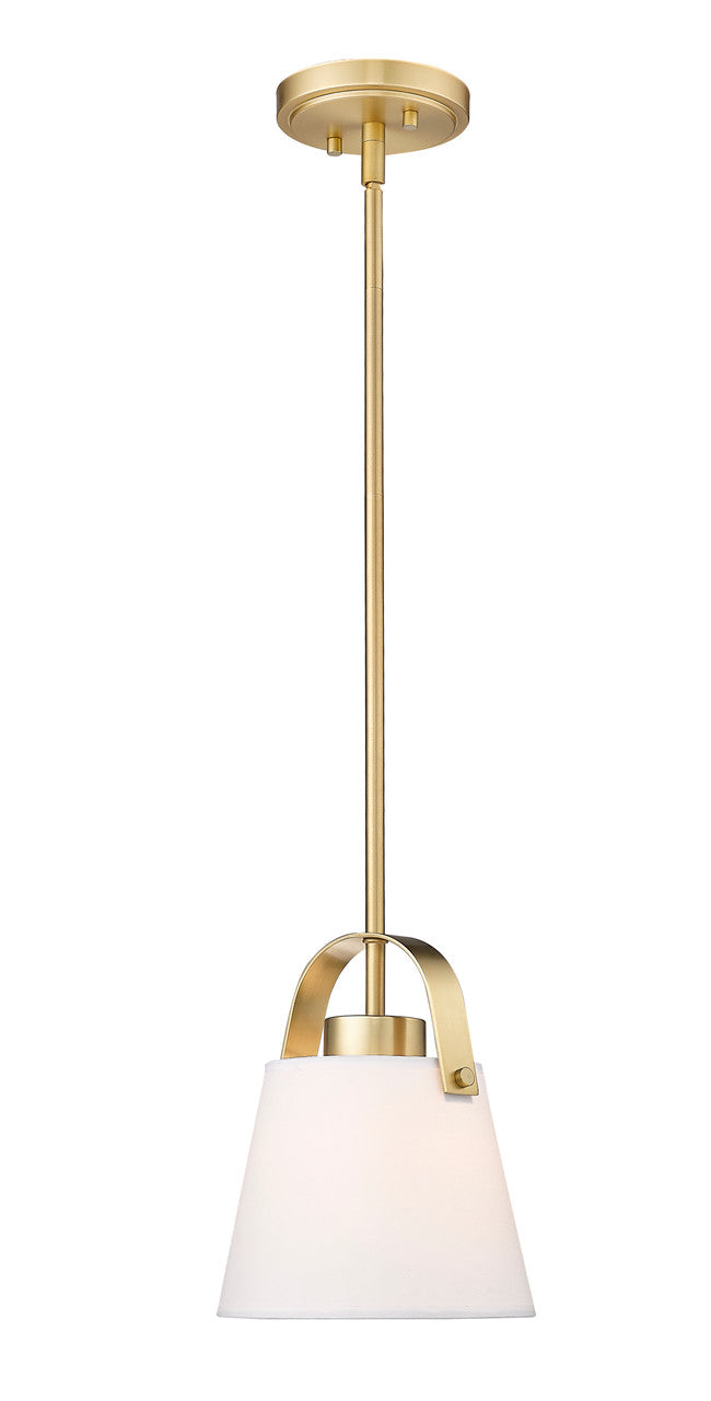 Z-Lite Z-Studio 1 Light Pendant in Heritage Brass 743P8-HBR