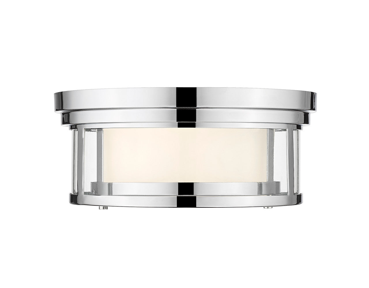 Z-Lite Willow 2 Light Flush Mount in Chrome 426F12-CH