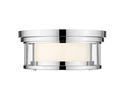 Z-Lite Willow 2 Light Flush Mount in Chrome 426F12-CH