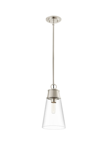 Z-Lite Wentworth 1 Light Pendant in Polished Nickel 2300P8-PN