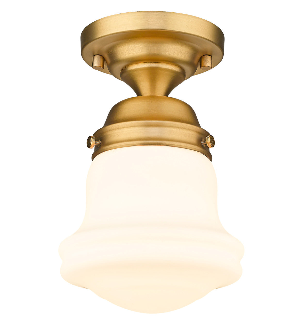 Z-Lite Vaughn 1 Light Flush Mount in Heritage Brass 735F1-HBR