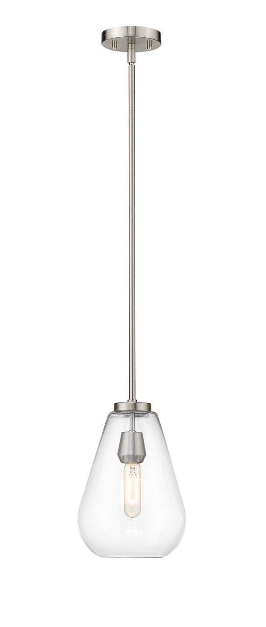 Z-Lite Ayra 1 Light Pendant in Brushed Nickel 488P8-BN