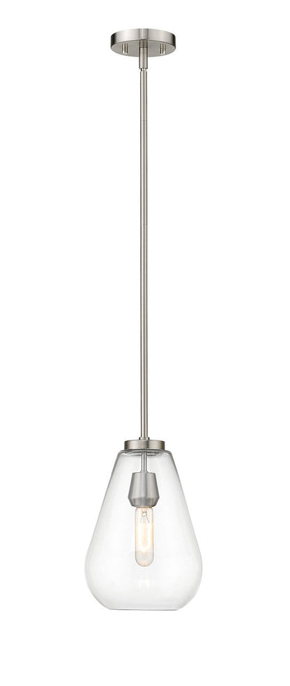 Z-Lite Ayra 1 Light Pendant in Brushed Nickel 488P8-BN