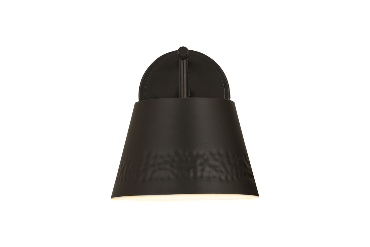 Z-Lite Maddox 1 Light Wall Sconce in Matte Black 6013-1S-MB