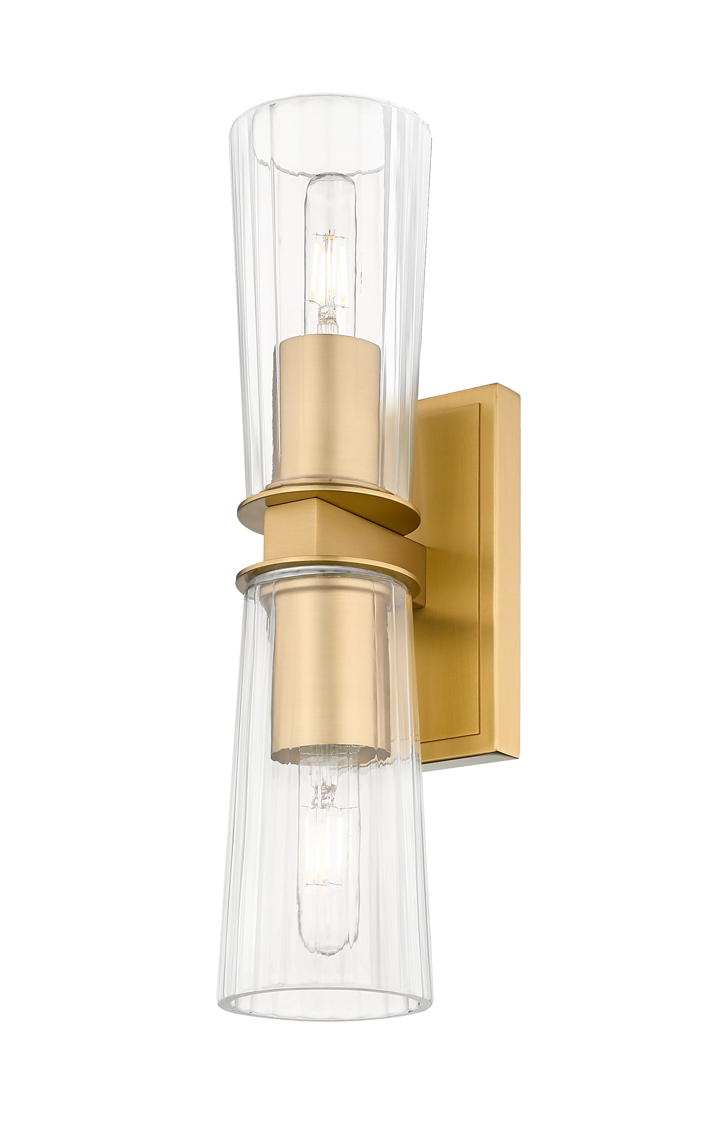 Z-Lite Titus 2 Light Wall Sconce in Modern Gold 826-2S-MGLD