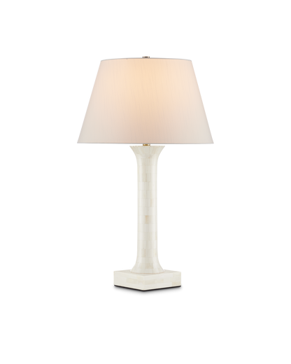 Currey & Co. Haddee White Table Lamp 6000-0863