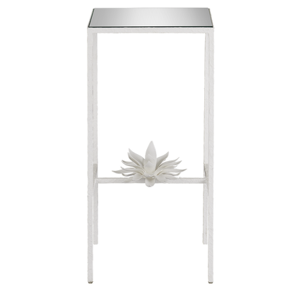 Currey & Co. Sisalana White Accent Table 4000-0166