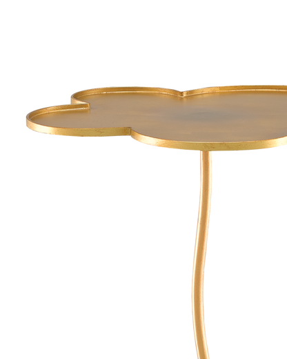 Currey & Co. Fleur Large Gold Accent Table 4000-0068