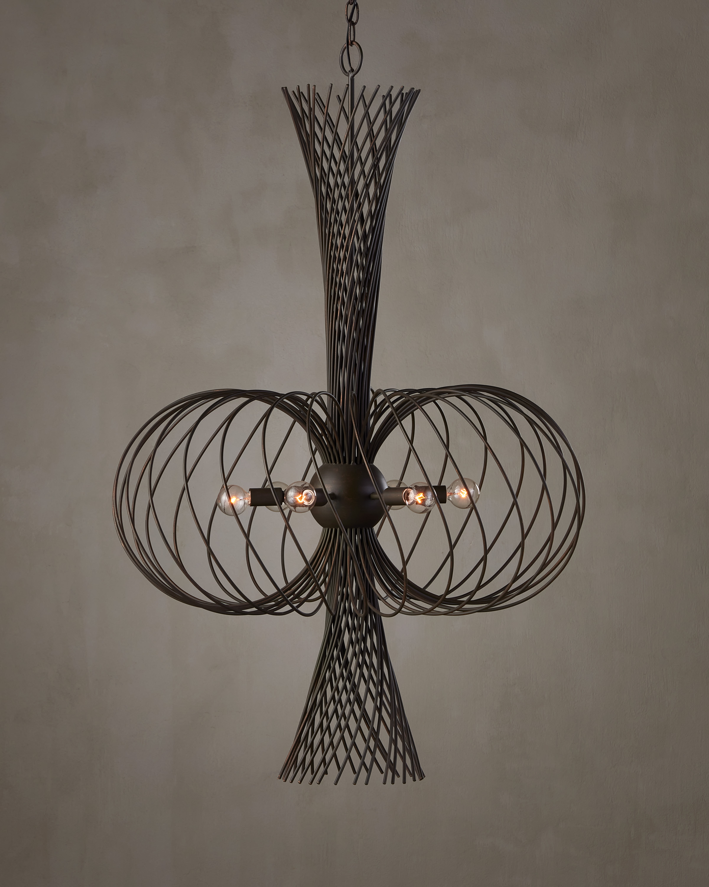 Currey & Co. Akio Bronze Chandelier 9000-0963