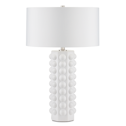 Currey & Co. Cassandra White Table Lamp 6000-0870