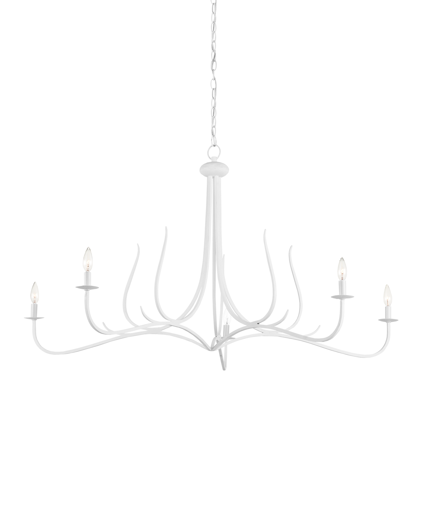 Currey & Co. Passion White Chandelier 9000-0989