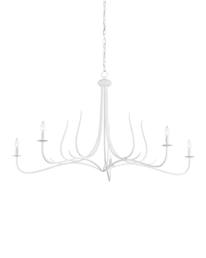 Currey & Co. Passion White Chandelier 9000-0989