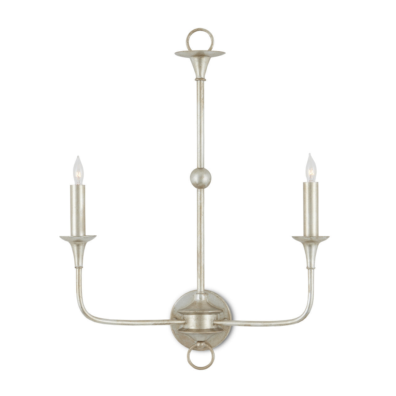 Currey & Co. Nottaway Champagne Double-Light Wall Sconce 5000-0218