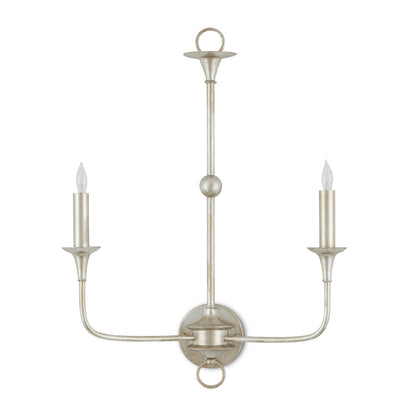 Currey & Co. Nottaway Champagne Double-Light Wall Sconce 5000-0218