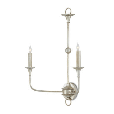 Currey & Co. Nottaway Champagne Double-Light Wall Sconce 5000-0218