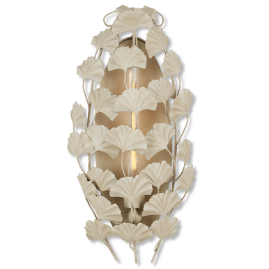 Currey & Co. Maidenhair Ivory Wall Sconce 5000-0230