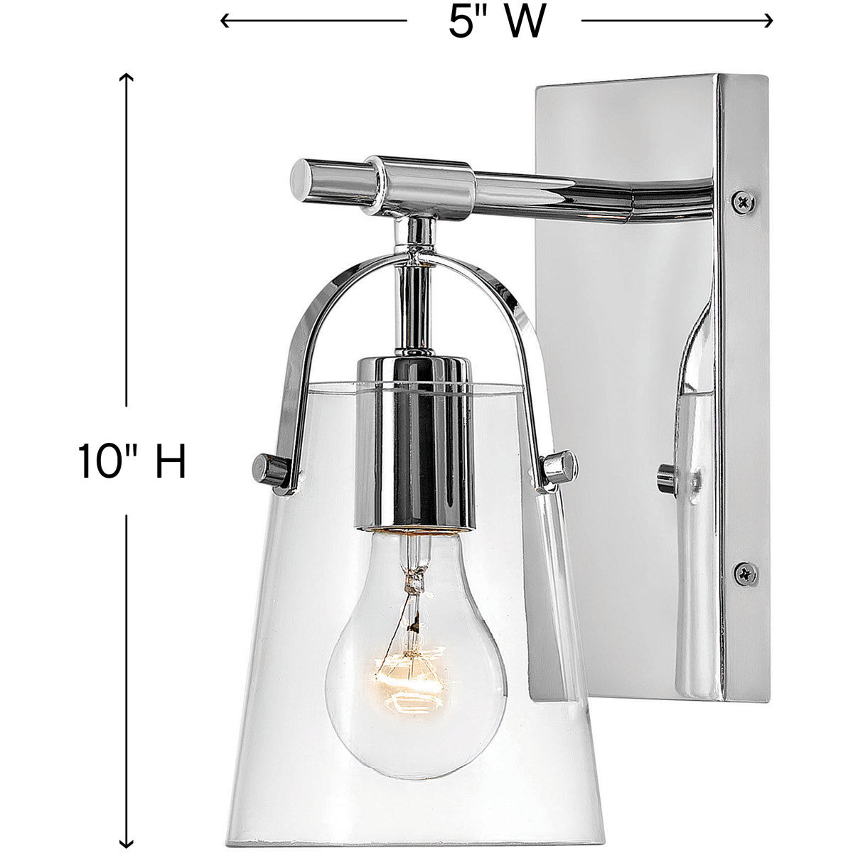 Hinkley Lighting Foster Single Light Vanity Chrome 5130CM