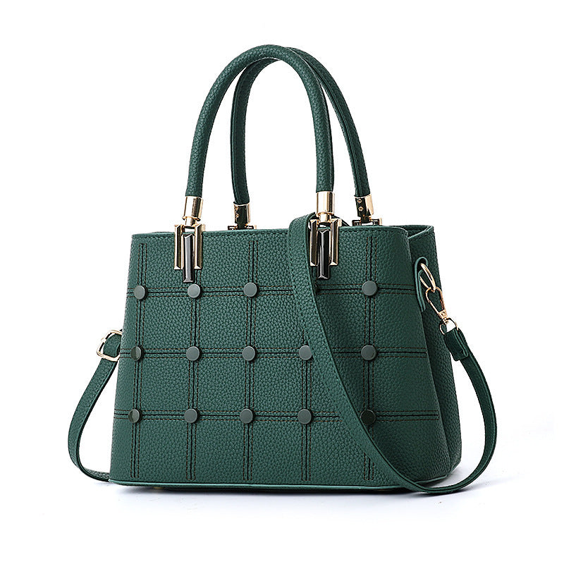 Dahlia Designer Rivet Handbag in 8 Colors